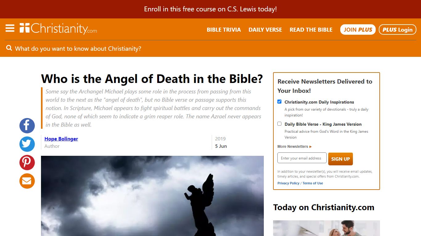 Who Is the Angel of Death in the Bible? - Christianity.com